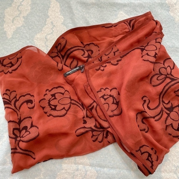 Franco Ferrari Vintage Silk and Wool Scarf - Picture 6 of 6